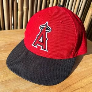 MLB 2016 New Era Los Angeles Angels Fitted Low Crown Baseball Hat Size 7 1/2